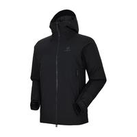 凯乐石羽绒服男女款FILTERTEC防水鹅绒硬壳保暖外套登山服外套滑雪服 阿斯本-玄青黑 KG2443131 2XL