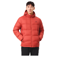 伯希和800蓬鹅绒羽绒服男女2024秋冬户外防风保暖外套滑雪登山服北方 男款-绯影红 L