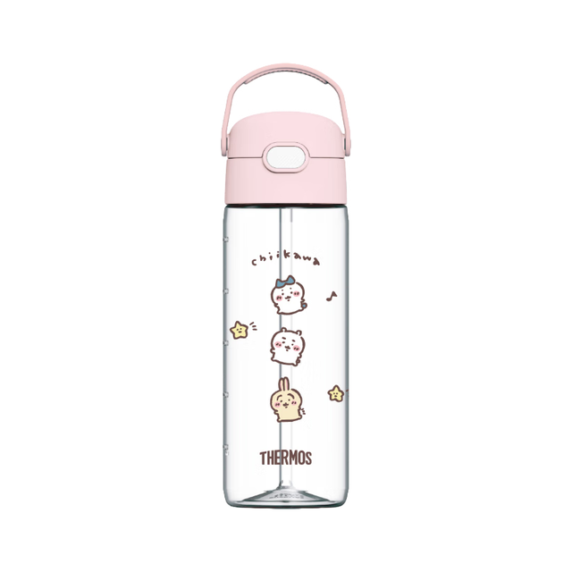 THERMOS 膳魔师 儿童水杯 耐用防摔吸管杯粉色600ml