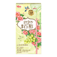 格力高(glico)百醇花果系列山茶花青提味注心饼干休闲零食小吃42g*1