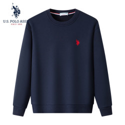 U.S. POLO ASSN. 美国马球协会 保罗卫衣加绒卫衣套头 藏青