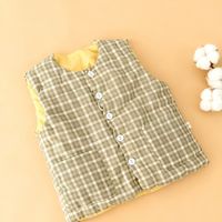 加厚纯棉填充马甲冬季幼儿园保暖男女宝宝坎肩掌心暖手