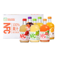 汇多滋 100%果汁 325ml*6瓶 玻璃瓶 6种口味