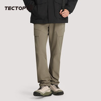 探拓探拓户外冲锋裤 男秋冬休闲裤 登山长裤 砂陶棕 S 