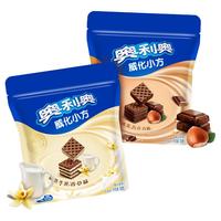 OREO 奥利奥 威化小方饼干 牛乳香草味 100g