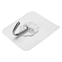 爱整理 挂钩免打孔粘钩强力承重透明粘钩厨房挂钩卫生间无痕粘钩免打孔 40个装