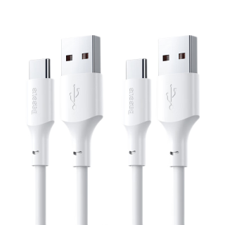 倍思 超级快充100W/66W Type-C数据线  Type-C USB-A 100W PVC 6A 两条装