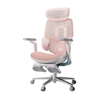 黑白调E3 Pro 4代人体工学椅电脑椅子办公椅人工力学座椅【罗永浩】 E3Pro 樱花款-带脚托