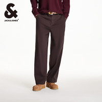 杰克琼斯 男装商务休闲长裤子简约百搭男裤 224314013巧克力蛋糕