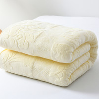 优宜 上海老牌纯棉老式毛巾被夏季薄款成人毯子单人100全棉加厚盖毯新