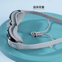 水立方泳镜专业高清电镀近视游泳眼镜防水防雾大框镀膜竞技男女通用泳镜 粉红色 通用