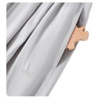 NAVIGARE意大利小帆船儿童防蚊裤夏季中大童裤子女童天丝棉麻阔腿裤5 【凉感防蚊】银灰 120