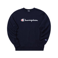 Champion冠军卫衣男春秋款纯棉上衣女美式复古风潮牌休闲运动 黑色 M