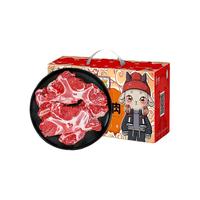 潮羊牧歌 宁夏黄牛肉 生鲜 新鲜原切黄牛肉牛腿肉产地直发 火锅炖煮食材清 牛脖骨5斤【料包】