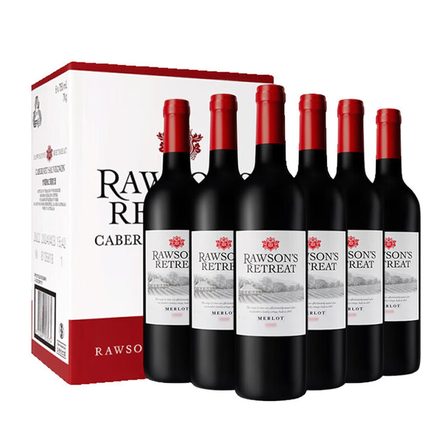 奔富洛神 Rawson’s Retreat 梅洛 干红葡萄酒 750ml*6瓶 整箱装