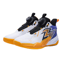 361°童鞋男童篮球鞋耐磨防滑年冬季中大童软弹运动篮球鞋 361度白/光学紫色/芒果金黄色 33