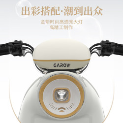 金箭 电动摩托车灵彩60V20AH铅酸电池长续航800W大动力灵动踏板电摩电动车 独角兽
