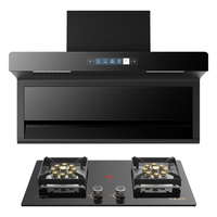 GUJIA顾家顶侧双吸抽油烟机燃气灶烟灶套装家用厨房大吸力脱排式7字吸油烟机灶具套装三件套 【TOP热销】20爆吸+智能清洗-包装 900尺寸