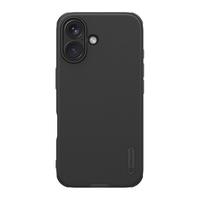 耐尔金 适用苹果iPhone16手机壳全包 磨砂防滑气囊防摔防指纹轻薄保护套简约硬壳软边男 护盾Pro黑色