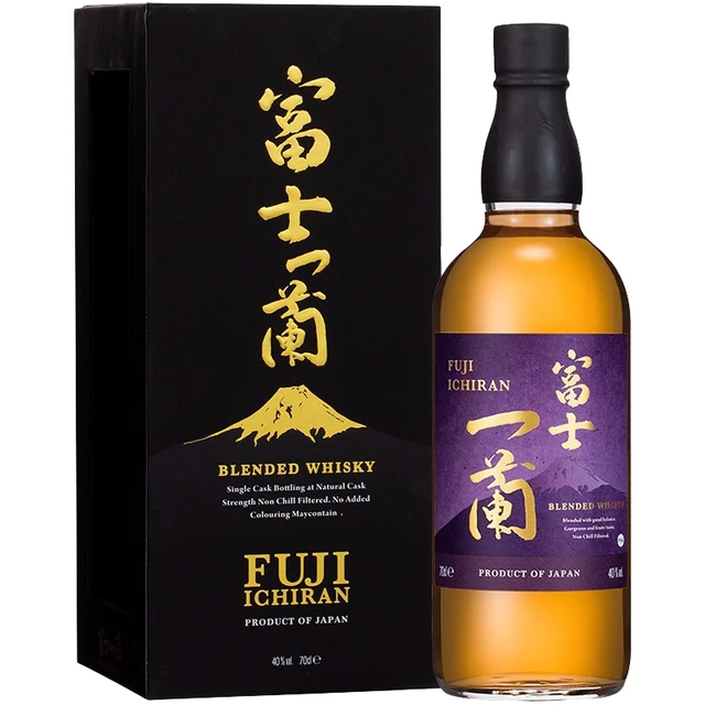 日本富士一蘭威士忌700ml洋酒日威麦芽蒸馏酒礼盒调配型