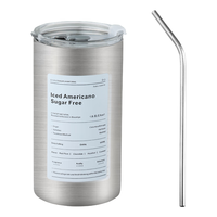 拜杰咖啡杯冰霸杯保冷杯保温马克杯水杯双层带吸管