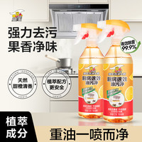 威王 净大师油污净 油烟机厨房灶台油污去重油清洁剂 除菌油污强力清洗520g*2