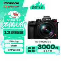 松下 Panasonic S1M2M (Panasoic)全画幅微单数码相机(24-105mm镜头套机) 约2410万像素 相位混合自动对焦