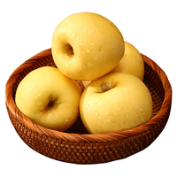 泽华果品山东烟台黄金帅粉面黄元帅苹果宝宝老人水果龙年盒装整箱 净重4.5斤10-12个果黄元帅苹果