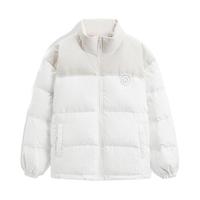 冬季GXG简约暗纹老花拼接保暖面包服羽绒服鸭绒外套男