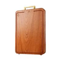 原森太菜板花梨木整木砧板防霉抗菌家用加厚厨房案板切菜板粘板面板 花梨整木【金财送福】43*30*2.53