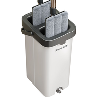 Joybos 佳帮手 oybos 佳帮手 拖把家用一拖净免手洗2024新带桶平板墩布拖布懒人拖地刮刮乐 加厚桶+加长杆+共2布