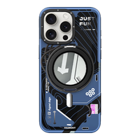 YOUNGKIT/猿气 360°磁吸旋转支架 iPhone 16 Pro Max手机壳 磁吸充电 360°旋转支架 蓝刃 PC