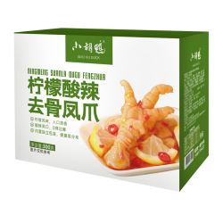 小胡鸭 礼盒无骨凤爪300g柠檬酸辣去骨凤爪网红零食