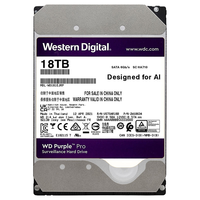 Western Digital西部数据 监控级硬盘 WD Purple 西数紫盘pro 18TB 7200转 512MB SATA CMR (WD181EJRP)