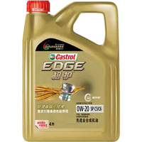 嘉实多（Castrol）极护 全合成机油 汽机油 发动机润滑油 钛流体 极护0W-20 SP C5 4L