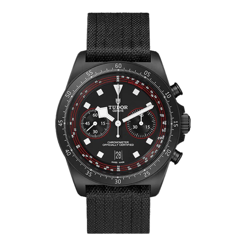 帝舵（TUDOR）领潜 瑞士手表 织带黑盘 机械男表 43mm M25827KN-0001