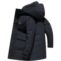雪中飞 SNOWFLYING三合一鹅绒连帽设计一衣三穿防风保暖时尚休闲男式中长款羽绒服