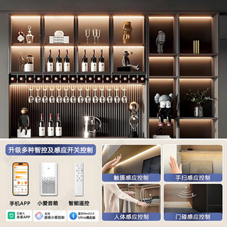 酒柜灯带嵌入式免焊接橱柜灯衣柜鞋柜人体感应灯餐边柜层板线条灯