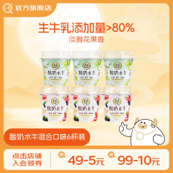 认养 国产混合口味酸奶 6杯装