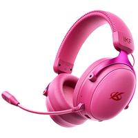 iKF V11 Pro 耳罩式头戴式蓝牙耳机 浆果色 7.1版