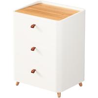 收纳柜家用客厅零食玩具储物柜免安装多层抽屉式置物架卧室床头柜