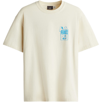 H&M男装女装T恤2024夏季字母印花休闲圆领短袖上衣0972640 浅米色/史努比 175/100