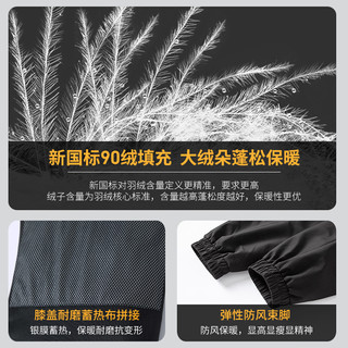 雪中飞 男士羽绒裤 冬季防寒外穿 休闲工装束脚长裤