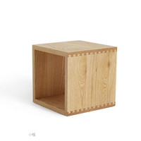 木墨 组合框 可自由组合柜实木木框原木书架储物柜小柜子卧室