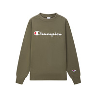 Champion冠军卫衣男春秋款纯棉上衣女美式复古风潮牌休闲运动 墨绿色 2XL