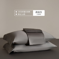 伊诗曼 60支全棉纯色枕套纯棉一对装  48