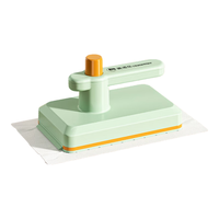 美添乐（HoMettler）厨房纸巾桌面小拖把2024平板家用夹抹布免手洗浴室台面迷你小拖把 果绿【带清洁铲】+2布