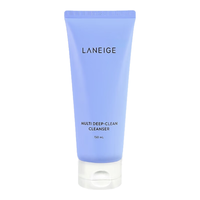 兰芝(LANEIGE)洗面奶男女洁面乳深层清洁保湿控油四合一洁面去角质卸淡妆 蓝色4合1净澈多效洗面奶 150ml