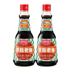 厨邦 酱油草菇老抽410ml
