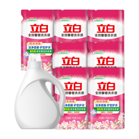 Liby 立白 全效馨香洗衣液 500g*7袋+瓶子 百花馨香